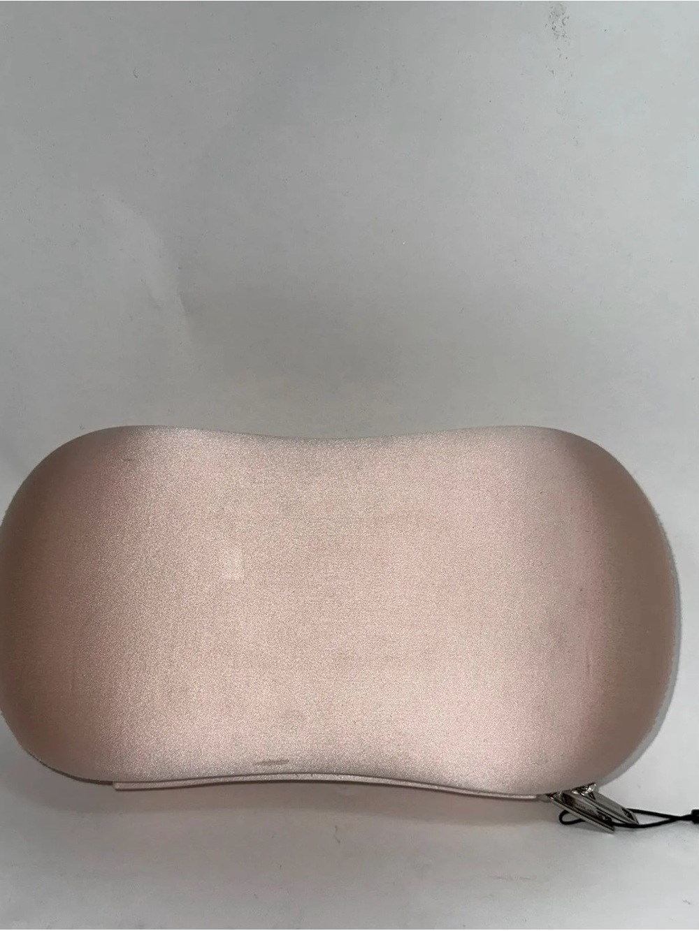 RARE MaxMara Sportsmax Clutch Structured Pink Bag Satin Feel Callouts NWT $590